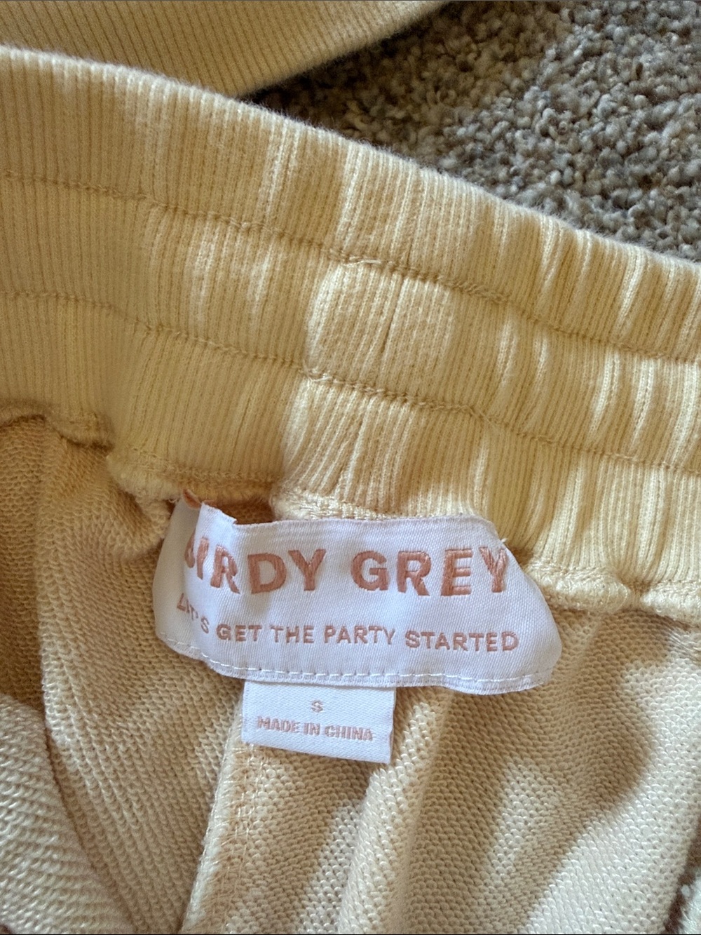 Birdy Grey Cream Hoodie And Shorts Loungewear Set View 3